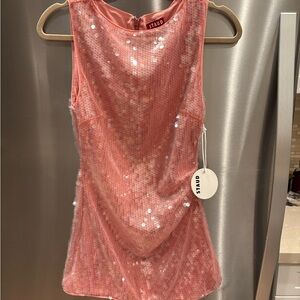 STAUD Sequin Eton Dress